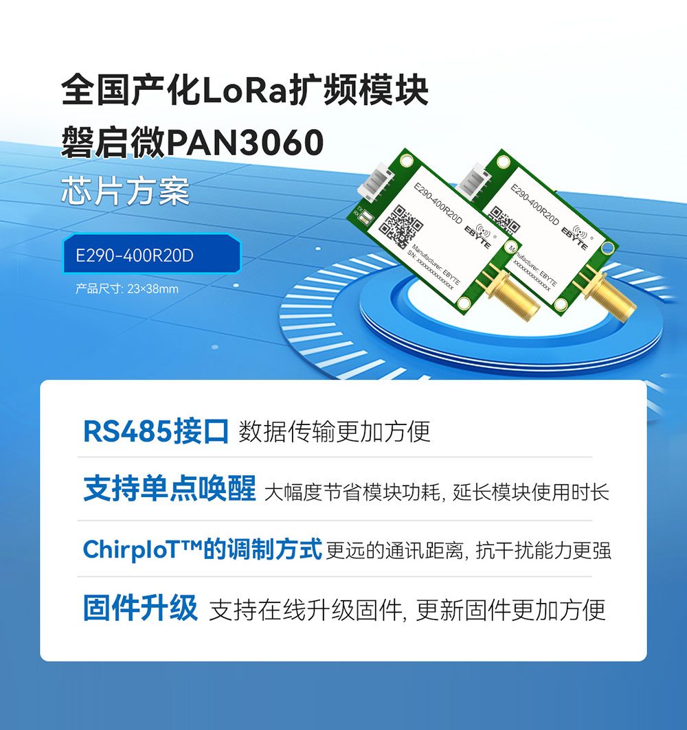 E290-400R20D 國產(chǎn)RS485接口LoRa模塊簡介 (3)