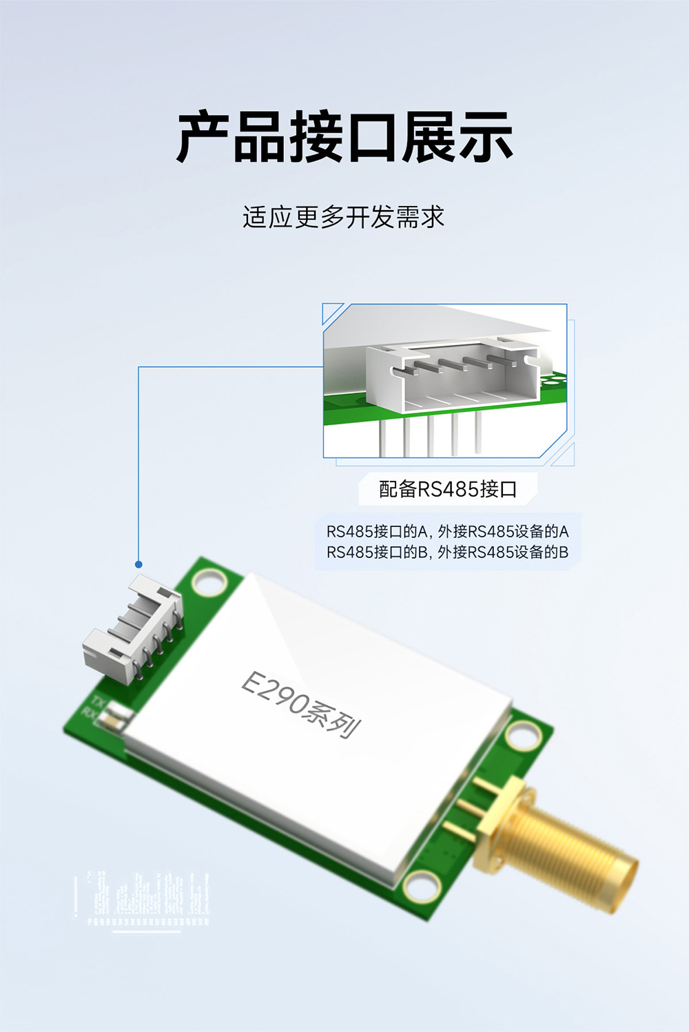 E290-400R20D 國產(chǎn)RS485接口LoRa模塊簡介 (6)