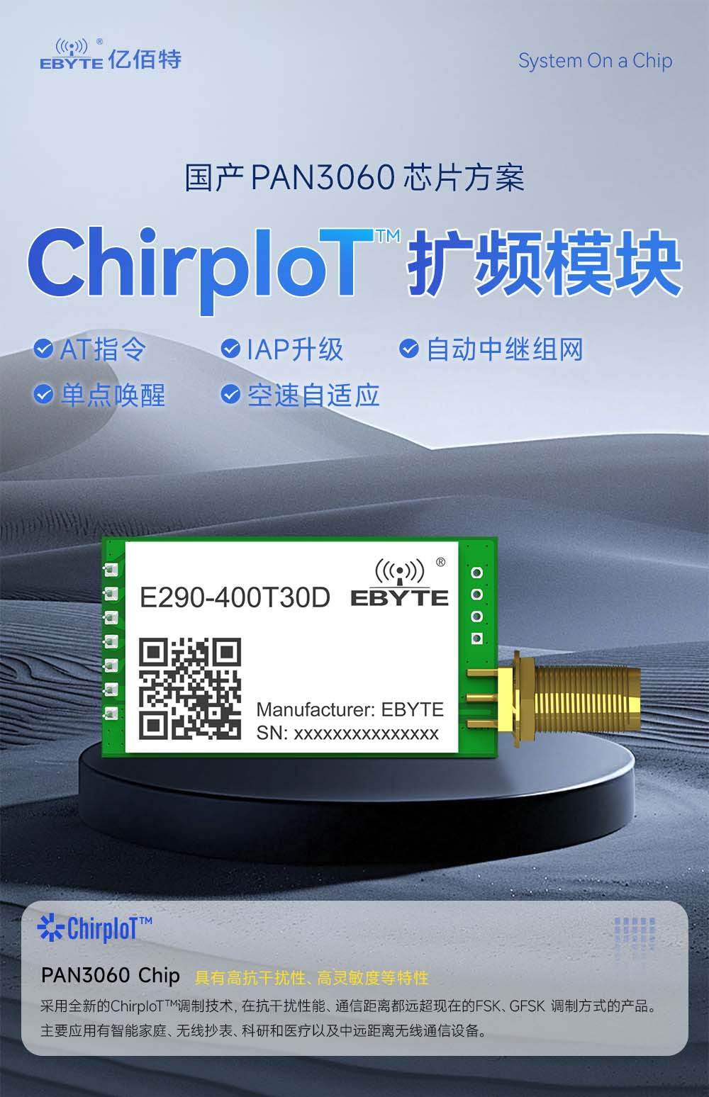E290-400T30D 國產(chǎn)LoRa模塊詳情簡介 (1)